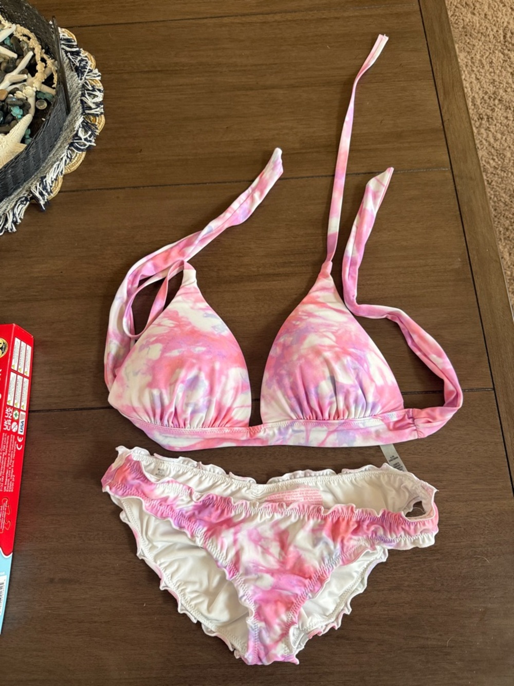Victoria's Secret Pink Tie-Dye Triangle Bikini Set